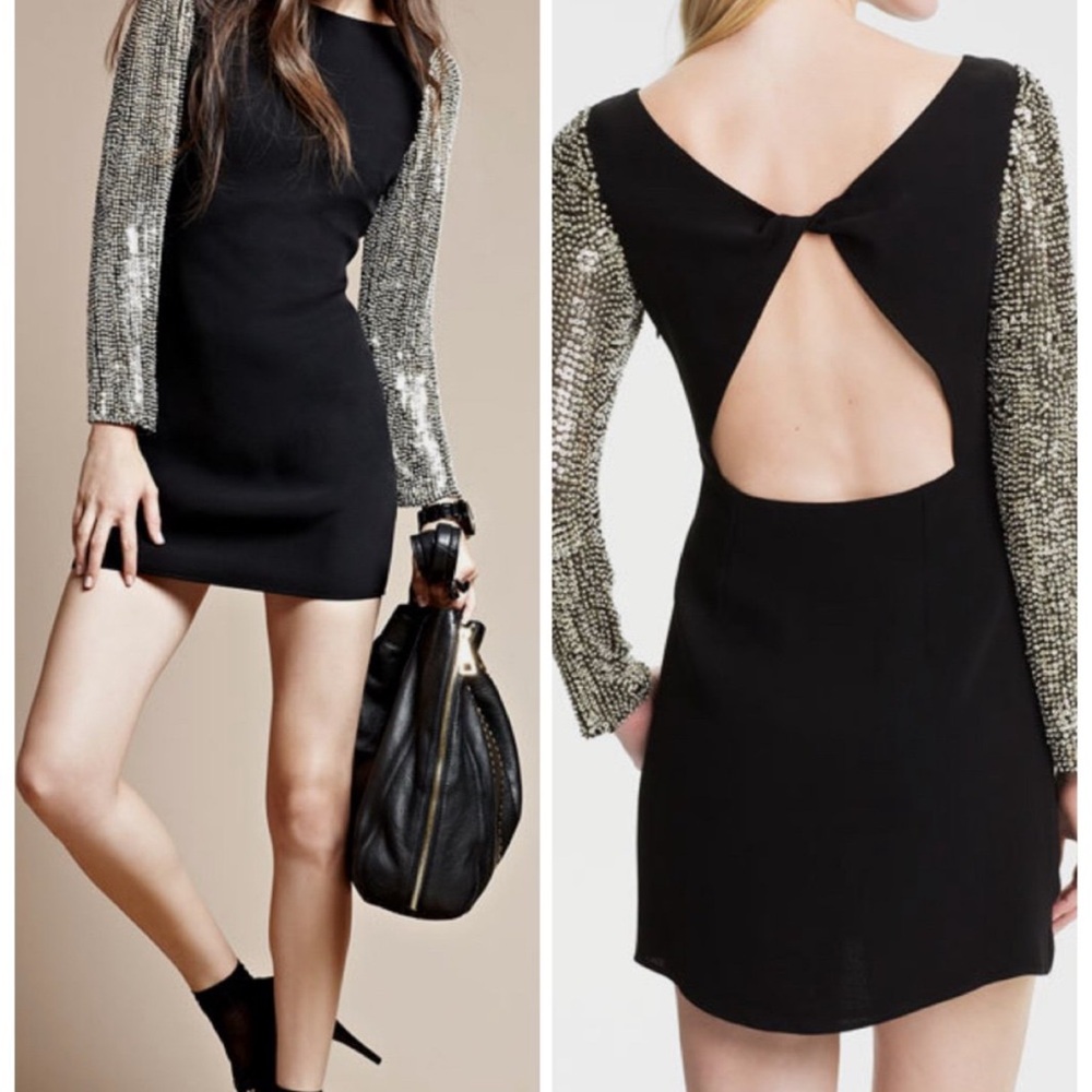 Nordstrom Parker Open Back Sequin Cocktail Dress